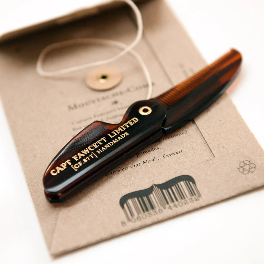 Captain Fawcett's Folding Pocket Moustache Comb (CF.87T) - Image 4