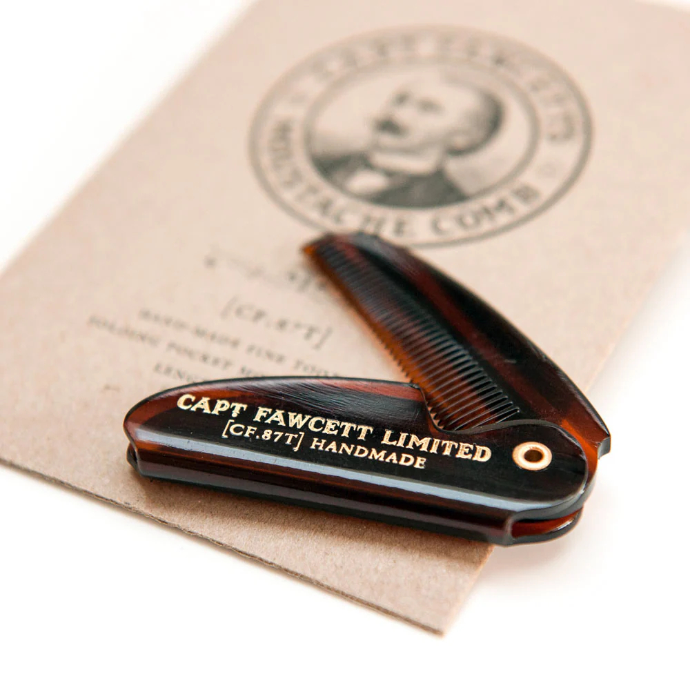 Captain Fawcett's Folding Pocket Moustache Comb (CF.87T) - Image 5