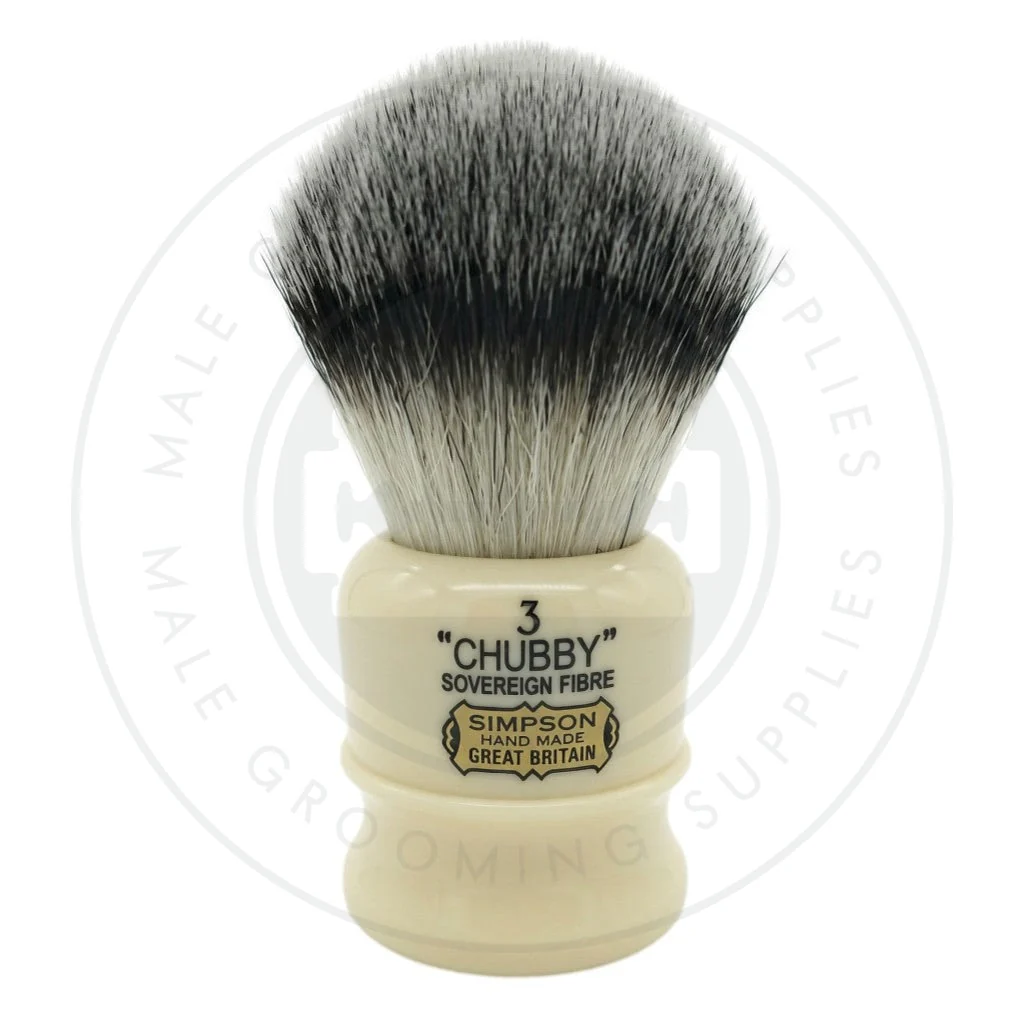 Simpsons 'The Chubby' Sovereign Synthetic Shaving Brush - Image 3